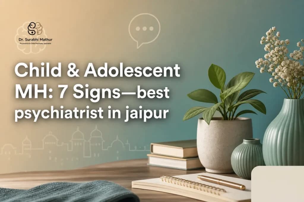 Calming cover illustrating child mental health guidance from the best psychiatrist in jaipur