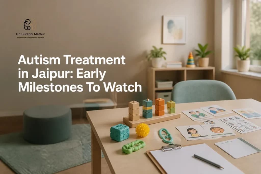 Calm clinic workspace representing autism care guided by the best psychiatrist in jaipur.
